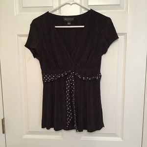 Connected Apparel cute black top